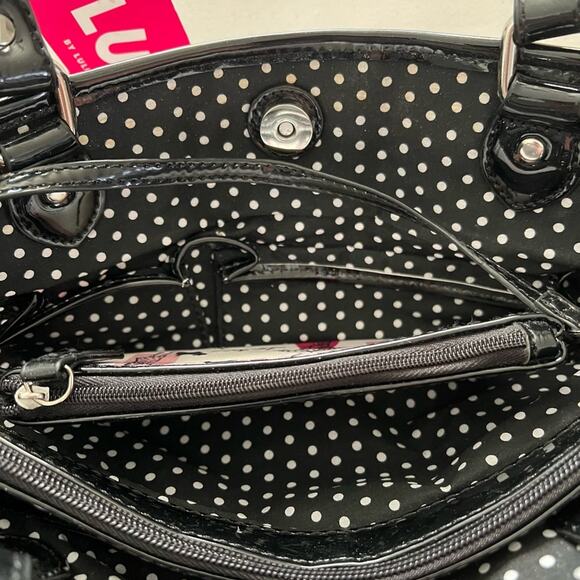 Lulu Guinness London Scotty Dog Tote Purse Handbag With Matching Coin Pouch - Picture 7 of 14